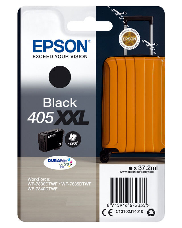 Epson 405XXL DURABrite Ultra inktcartridge 1 stuk(s) origineel extra (super) hoge opbrengst zwart