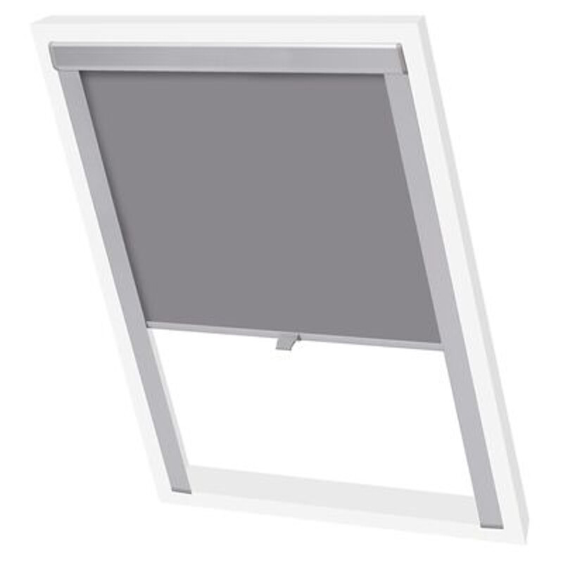 VidaXL rolgordijn verduisterend grijs - 104 cm