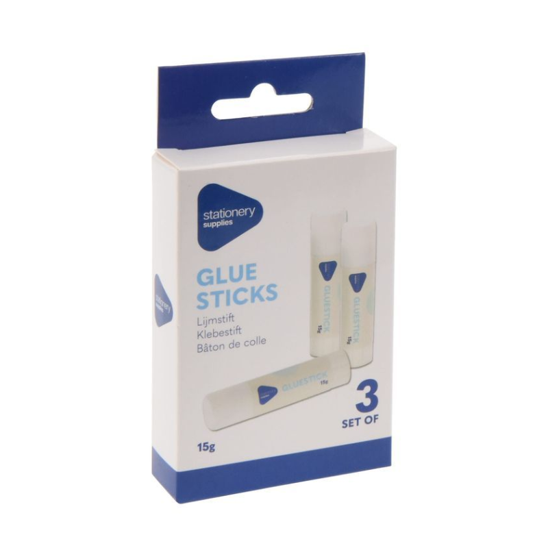 DIY Lijmstift Set - 3 stuks, 15 g elk