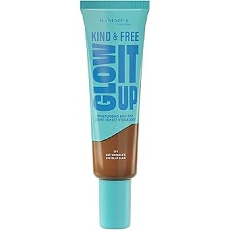 Rimmel Kind&Free Glow It Up hydraterende huidtint in zacht chocolade - verzacht en kalmeert
