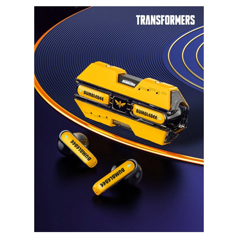 Transformers TF-T01 Écouteurs Bluetooth semi-intra-auriculaires - Jaune