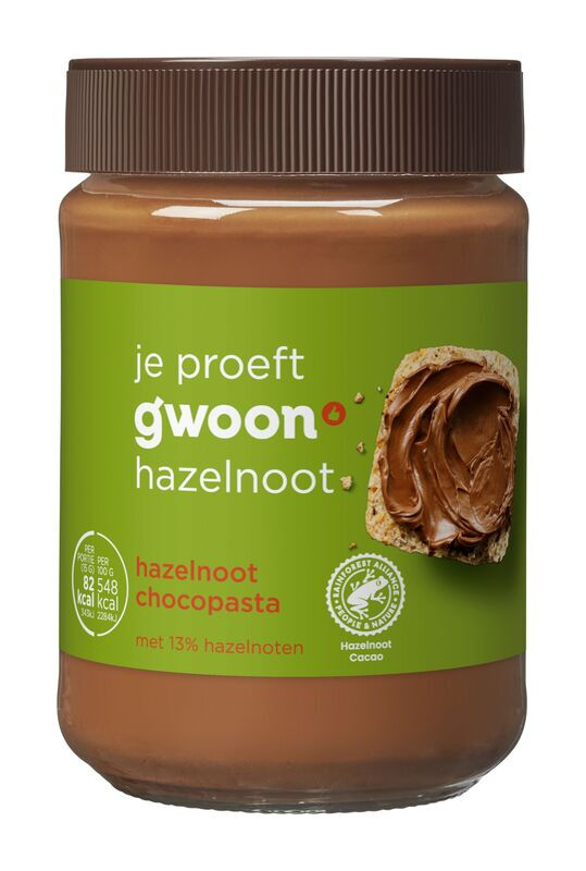 g'woon Hazelnoot Chocopasta 400 g