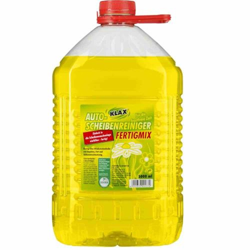 5 Liter Sommer-Scheibenreiniger, Zitrusduft, Gebrauchsfertige Mischung 5L