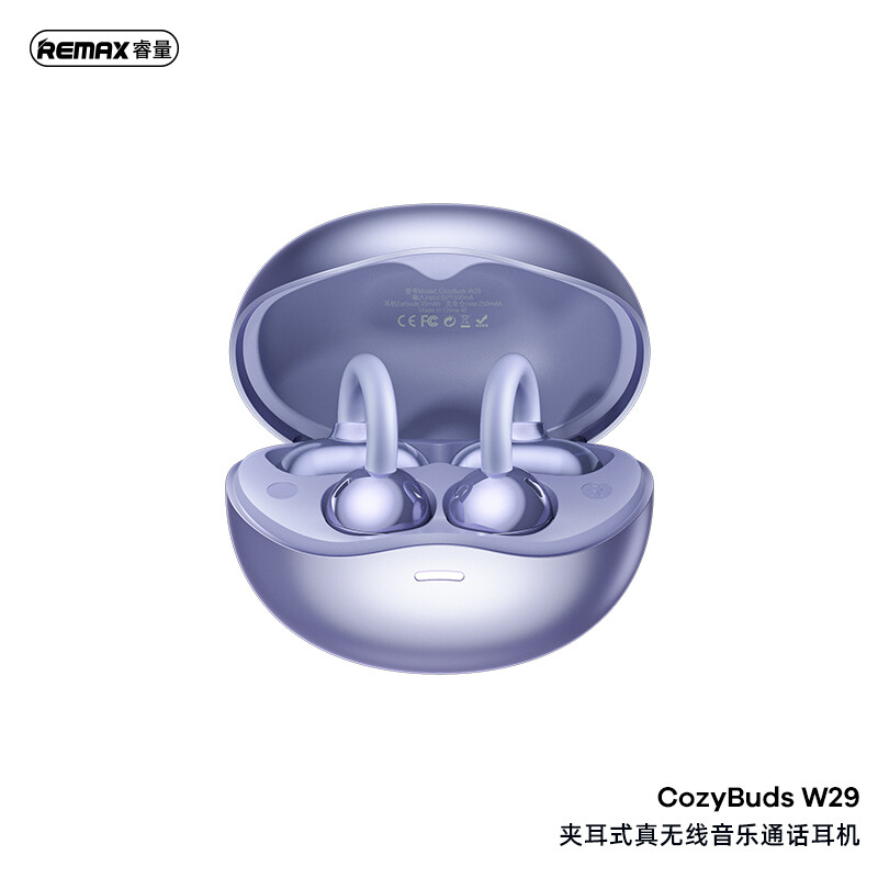 Cozybuds W29 Clip-On Wireless Earbuds - Blue