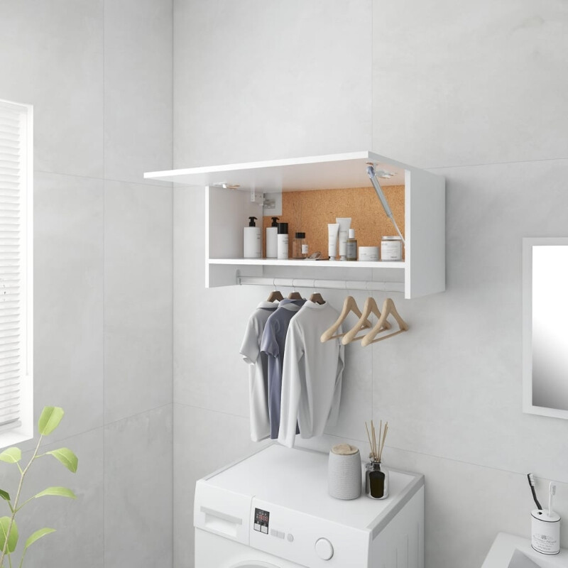 vidaXL Armoire 70x32,5x35 cm bois traité blanc