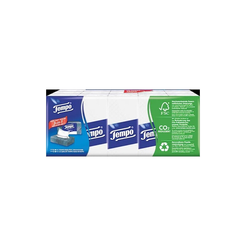 TEMPO Classic Papiertücher 15 Pack x 10 Stück