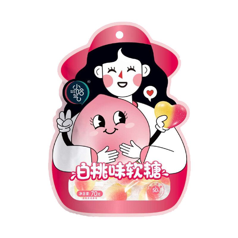 Xiaohaqi Weichbonbon (weißer Pfirsich) 70 g