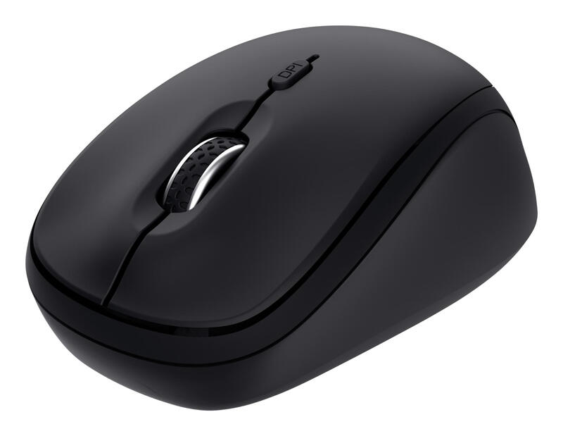 Trust Yvi+ - Draadloze Muis - Multi-device - Stille Knoppen - Compact - Zwart