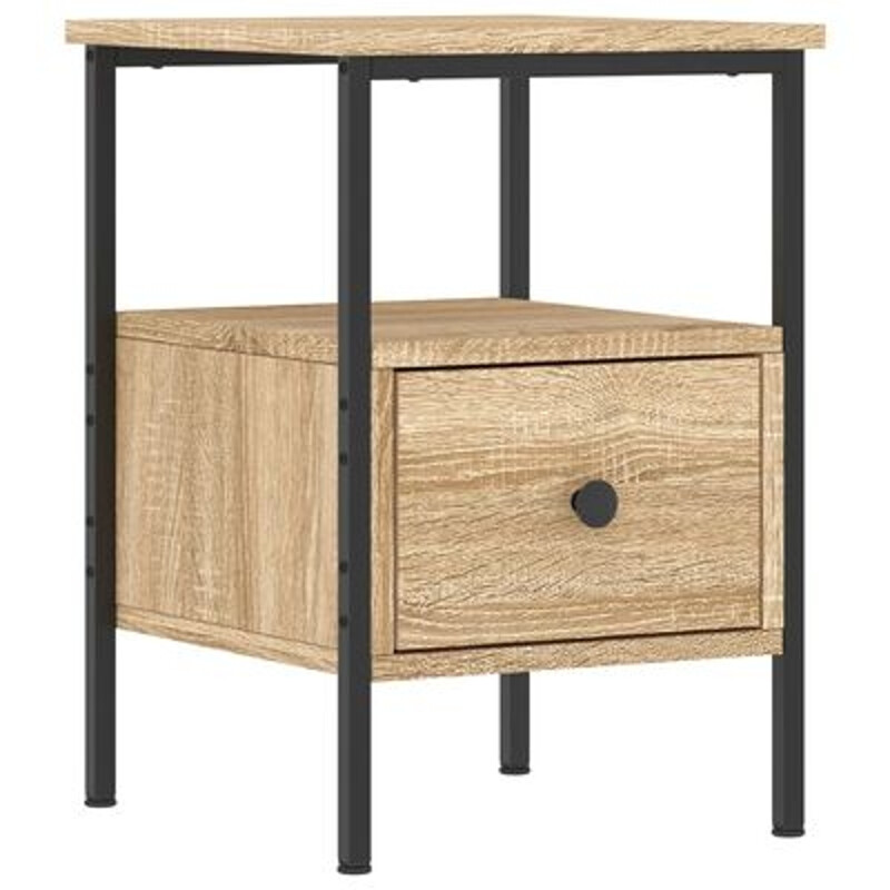 Table de chevet vidaXL 34x36x50 cm Bois Chêne Sonoma