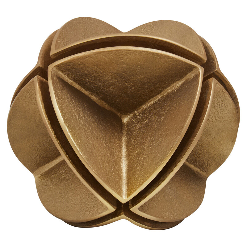 Sculpture Prato Shaped Brass