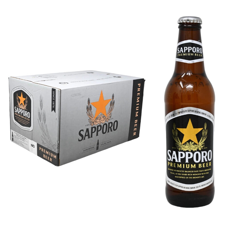 SAPPORO Bier 4,7% Alc 330ml*24 1 Karton