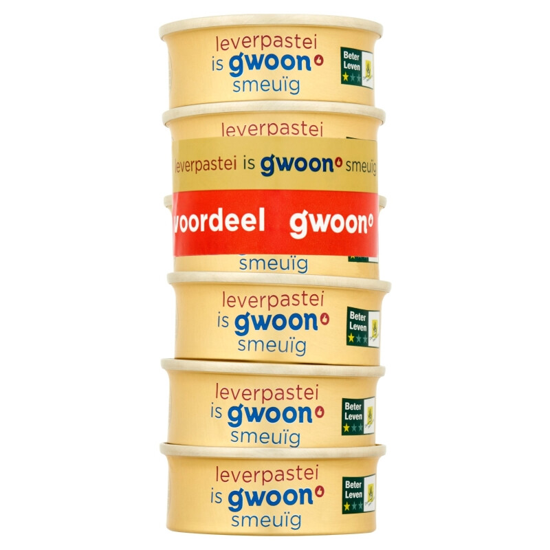 G'woon Leverpastei - 6 x 65 g