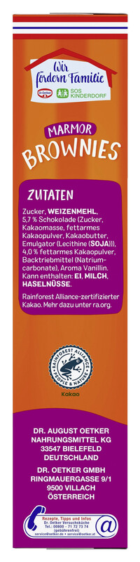 Dr. Oetker Oetker Marmor Brownies