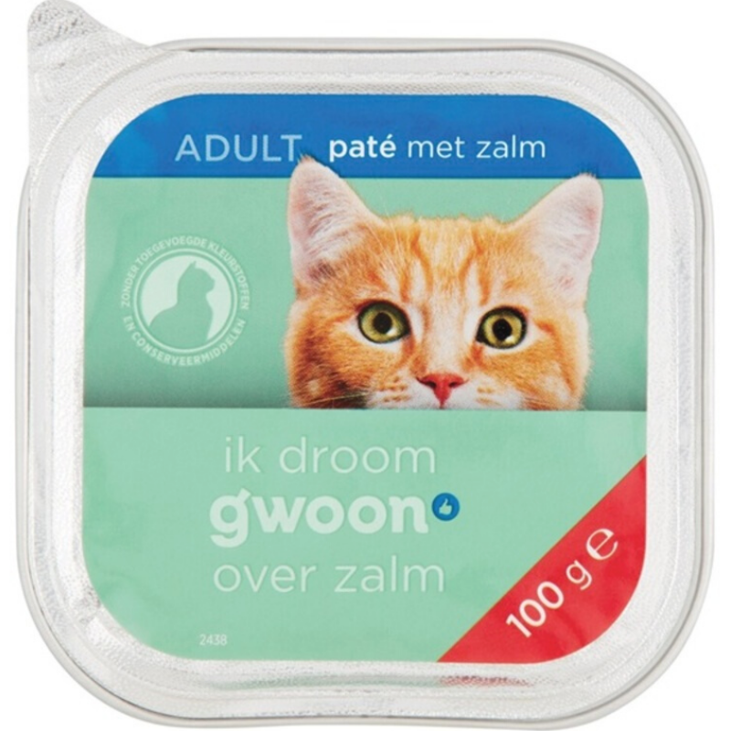 G'woon Kat Pate Zalm 100g