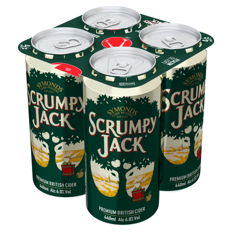 Symonds Scrumpy Jack Premium British Cider 4 X 440Ml Cans