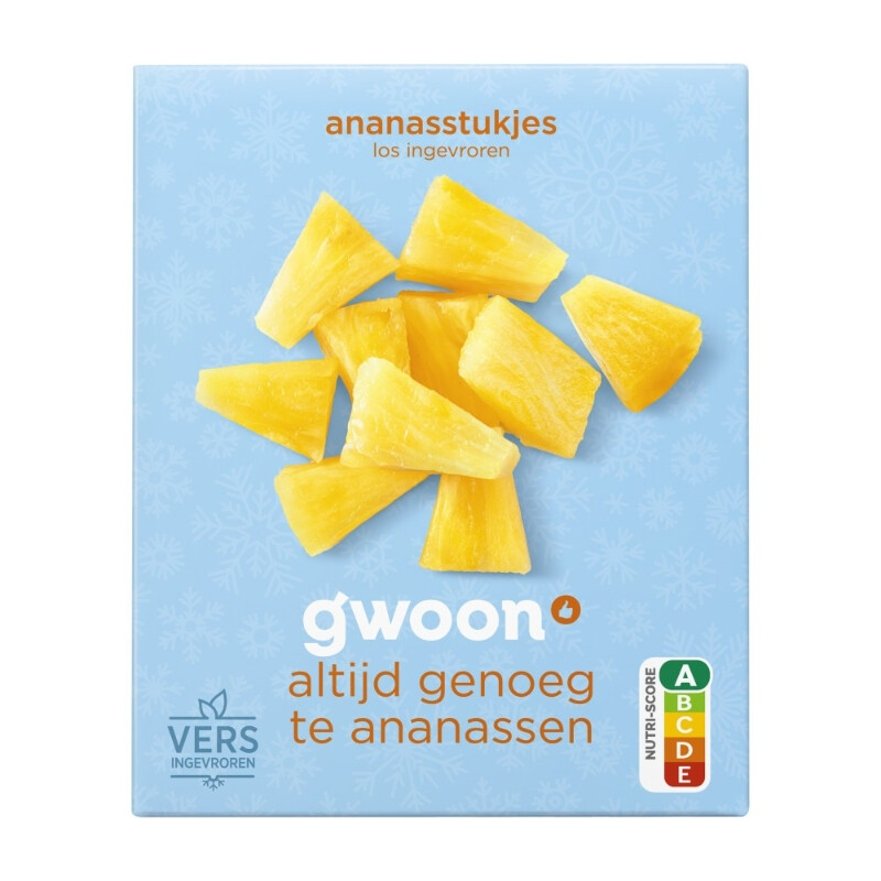 G'woon Ananasstukjes - 250 g
