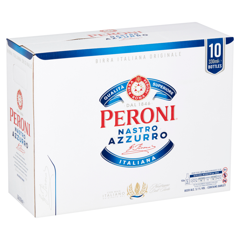 Nastro Azzurro Beer 10 X 330ml