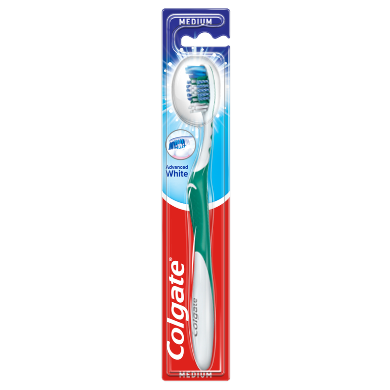 Colgate White Advanced Medium Manual Toothbrush 1 Piece