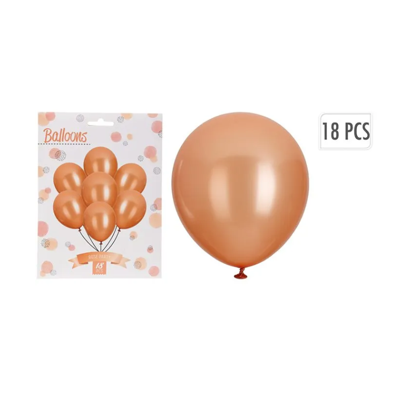 Ballons (18er Pack, Roségold)
