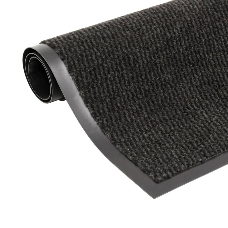 vidaXL Quadratische saugfähige Matte, gewebt, 60 × 90 cm, schwarz