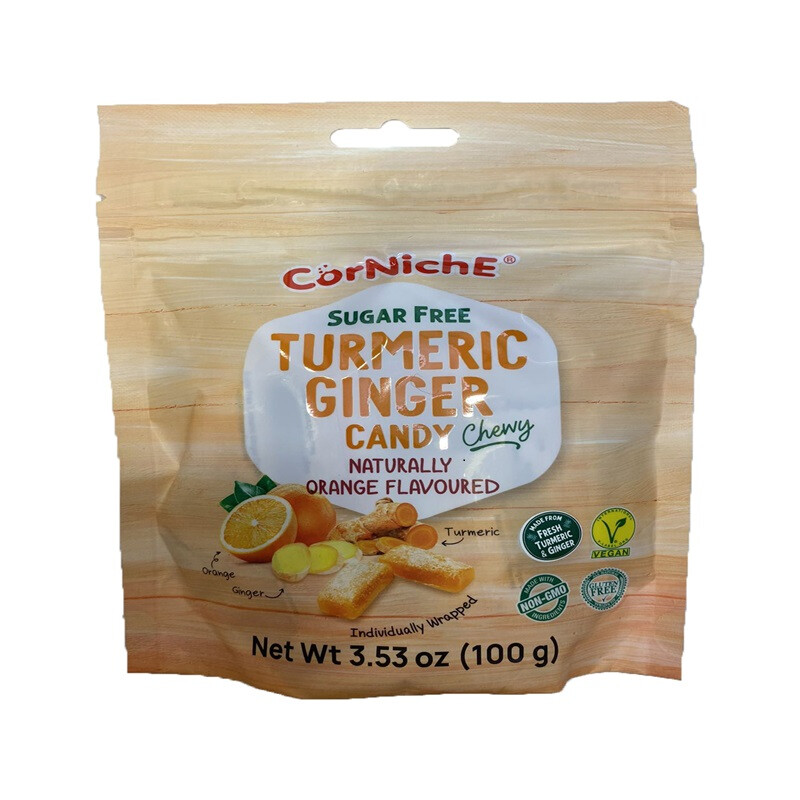 Corniche Suikervrij Gemberfudge Sinaasappel 100g