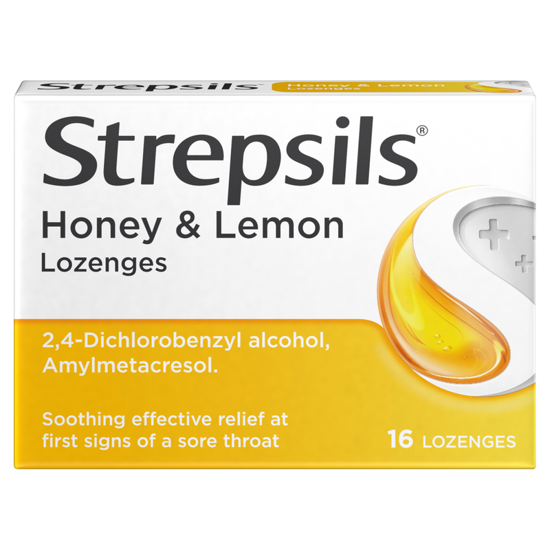 Sore Throat Lozenges Honey and Lemon Flavour - 16 Lozenges
