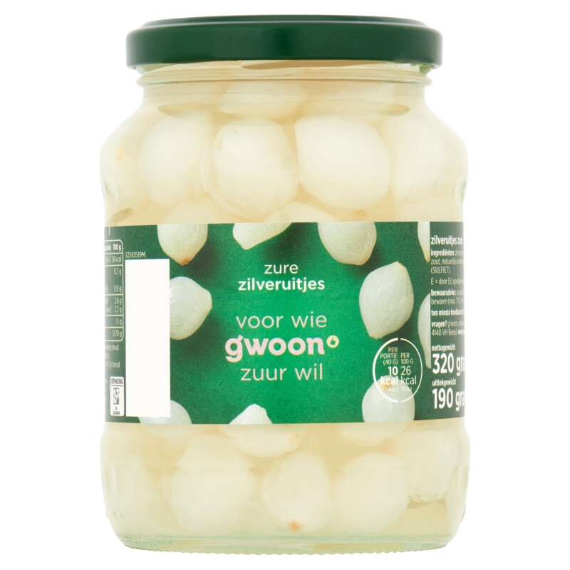 G'woon Zure Uien - 320 g