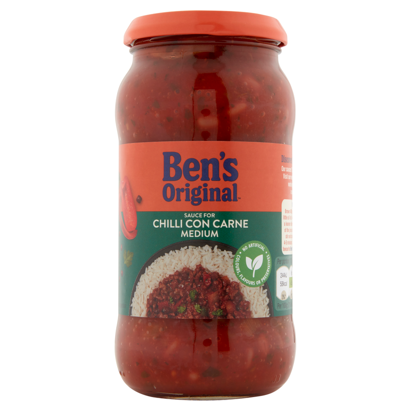 Ben's Original Brown Sauce For Chilli Con Carne Medium 450G