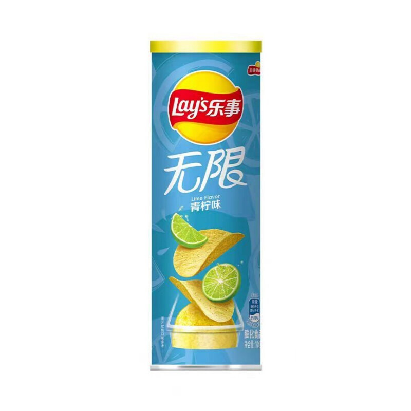 Lime Flavor Potato Chips, 90 g Pack