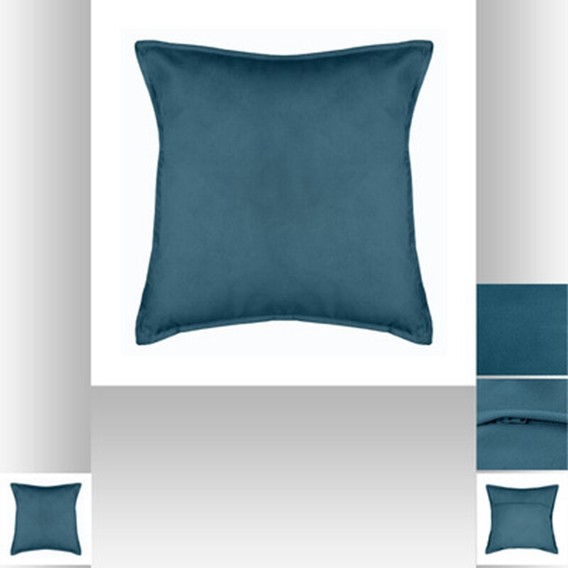 Atmosphera Coussin décoratif Lilou - Bleu - 45 x 45 cm