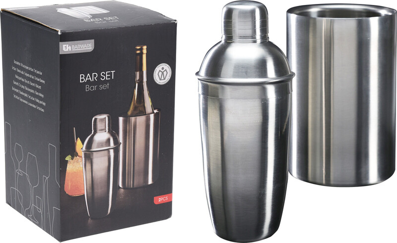 Bar-Set 2-teilig Edelstahl