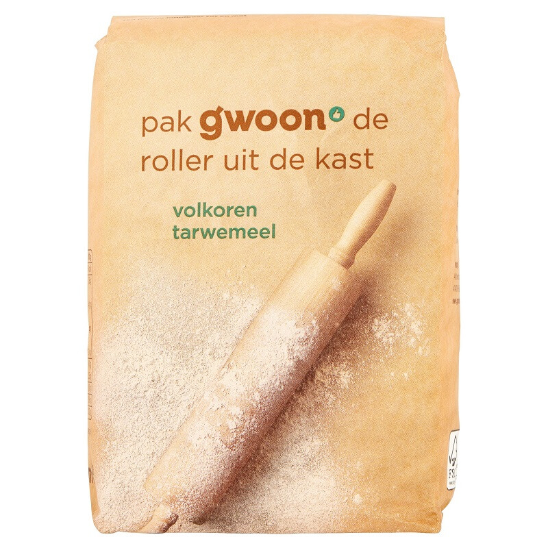 G'woon Volkoren Tarwemeel - 1 kg