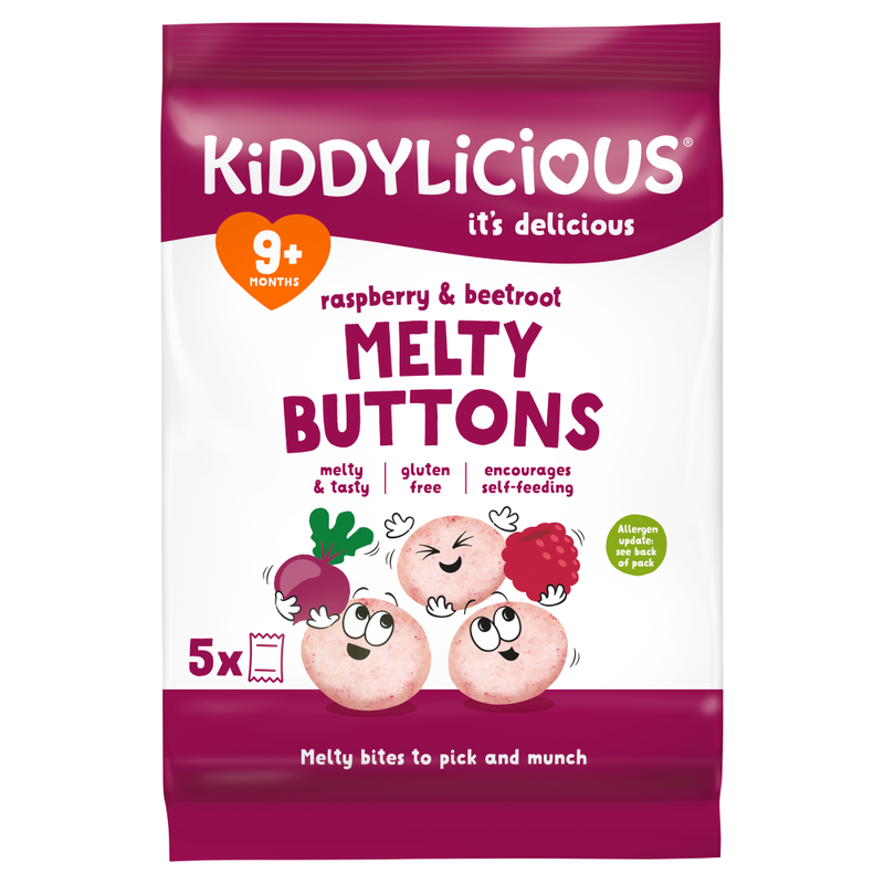 Raspberry & Beetroot Melty Buttons 9+ Months 5 x 6g