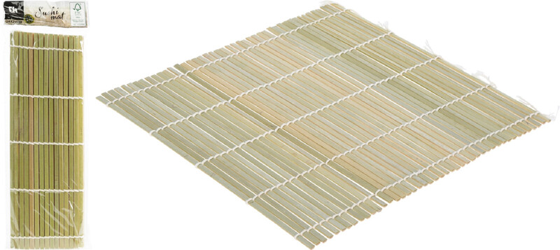 Excellent Houseware Bamboe Sushi Rolmat - 24 x 24 cm