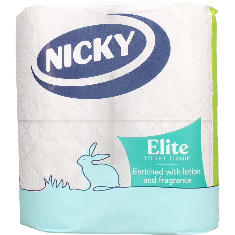 Nicky Elite geblokte toiletpapier 3-laags 4-pack