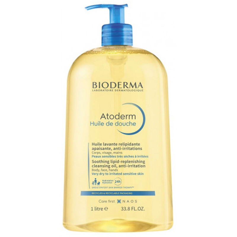 Bioderma Atoderm Ultra - Voedende Doucheolie 1000 ml (Geel, Nieuwe Versie)