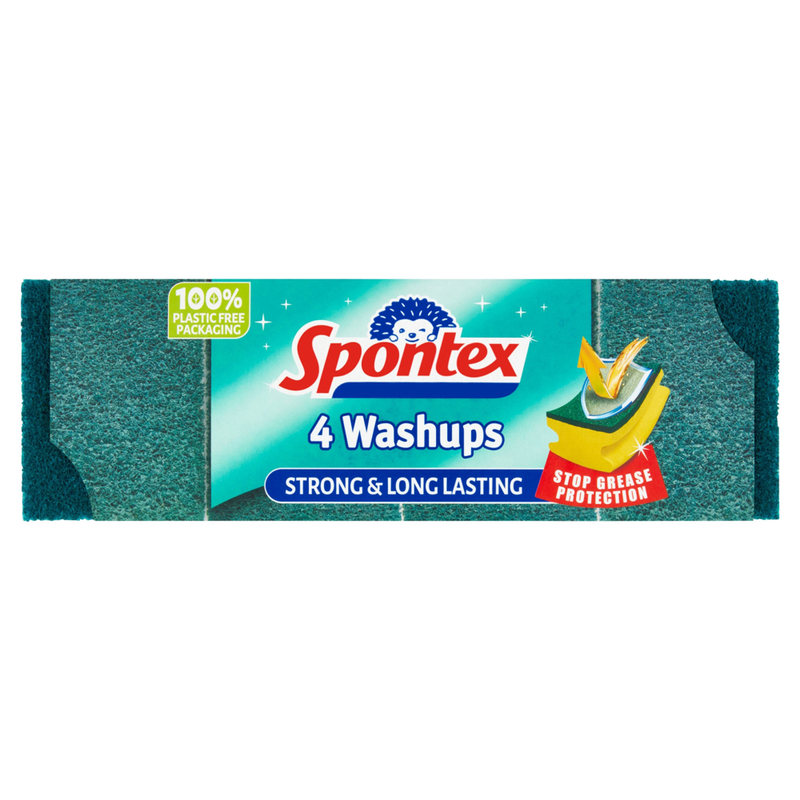 Washups General Purpose Sponge Scourers Pack of 4
