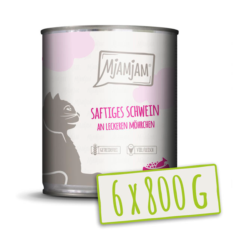 MjAMjAM - Sappig varkensvlees met smakelijke wortelen 6 x 800 g