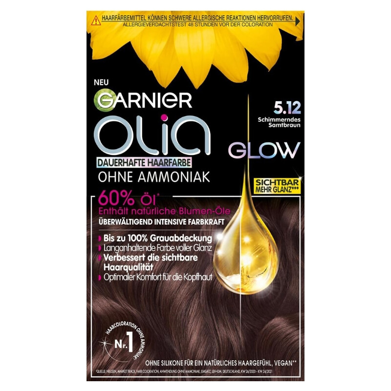 Garnier Olia Haarfarbe 5.12 Samtbraun