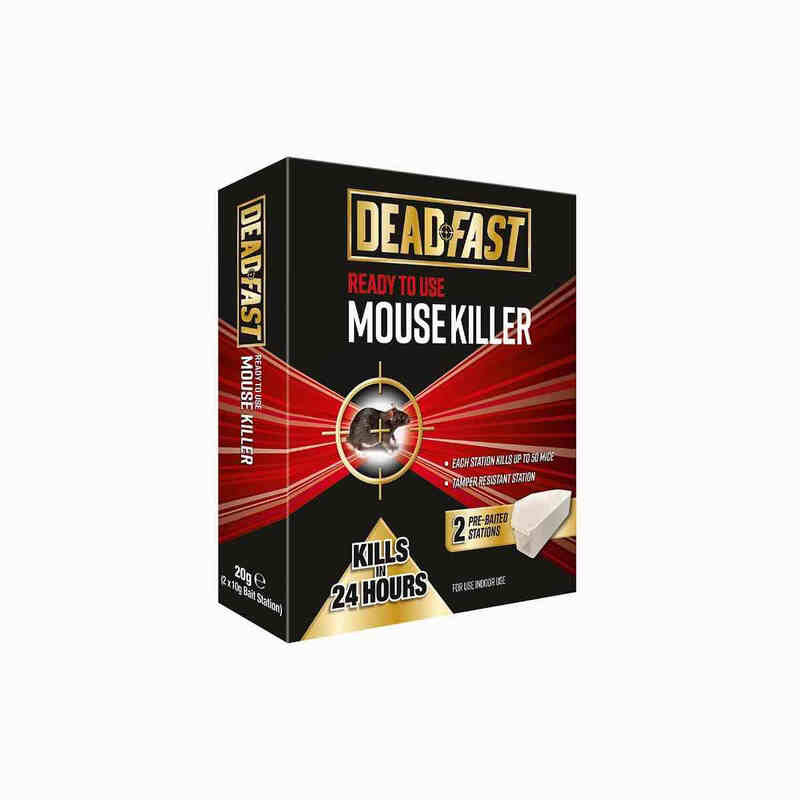 Mouse Killer Bait Station Twin Pack 2 X 10g