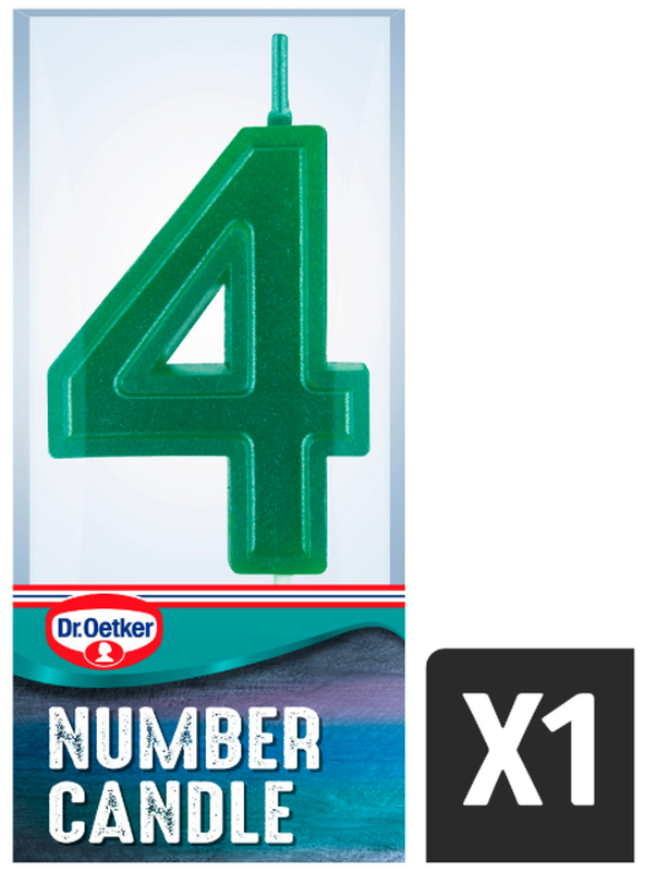 Dr. Oetker Number 4 Candle