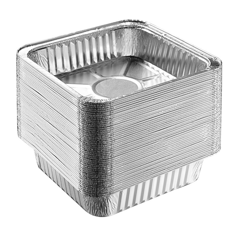COOKER KING Vierkante Aluminiumfolie Borden 7 Inch, 50 Stuks
