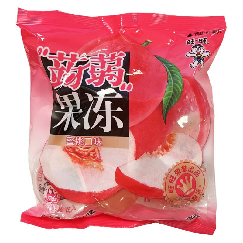【Erfrischend】WANT WANT Konjak-Gelee (Pfirsich) 200 g