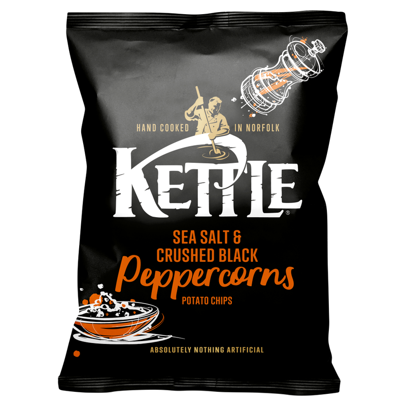 Kettle Sea Salt & Crushed Black Peppercorns 130G