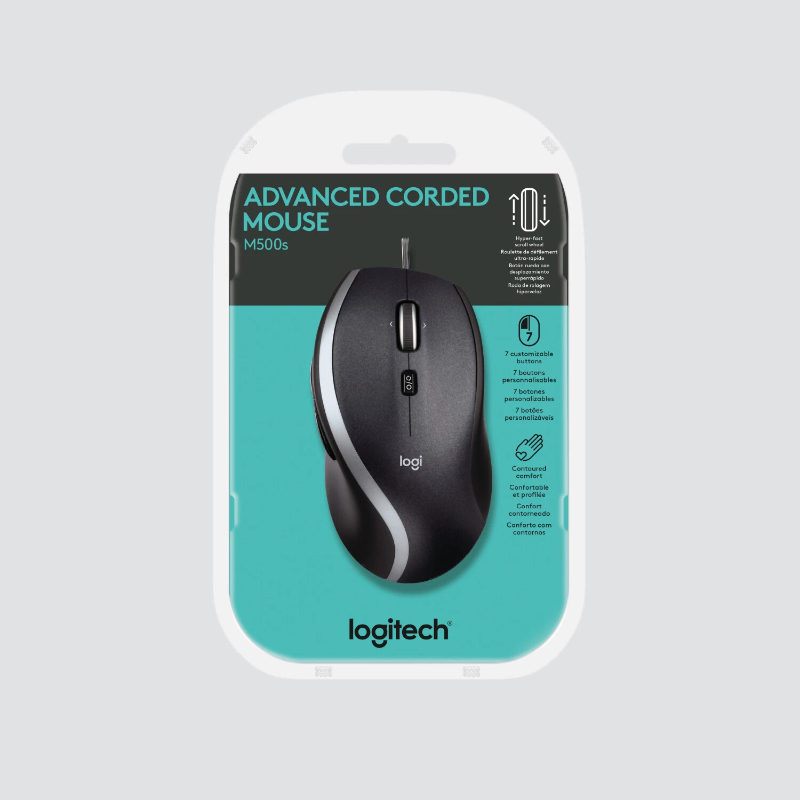 Mouse M500s Advanced Corded Black