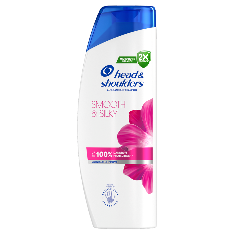 Head & Shoulders Smooth & Silky Anti-Dandruff Shampoo for Frizzy Hair 400ml