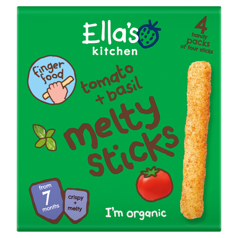 Tomato + Basil Melty Sticks 7+ Months 4 x 6g