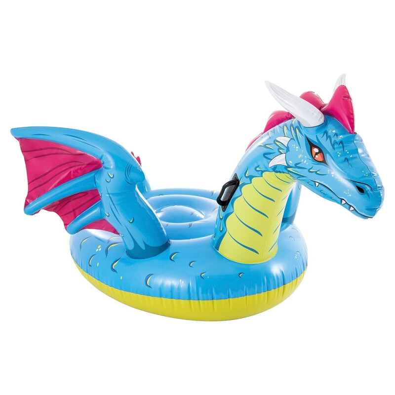 Intex 201x191 cm Float Mystischer Drache Aufsitzfahrraum, Pool-Floater, Sommer-Aufblasbarer Floater, Sommerspaß