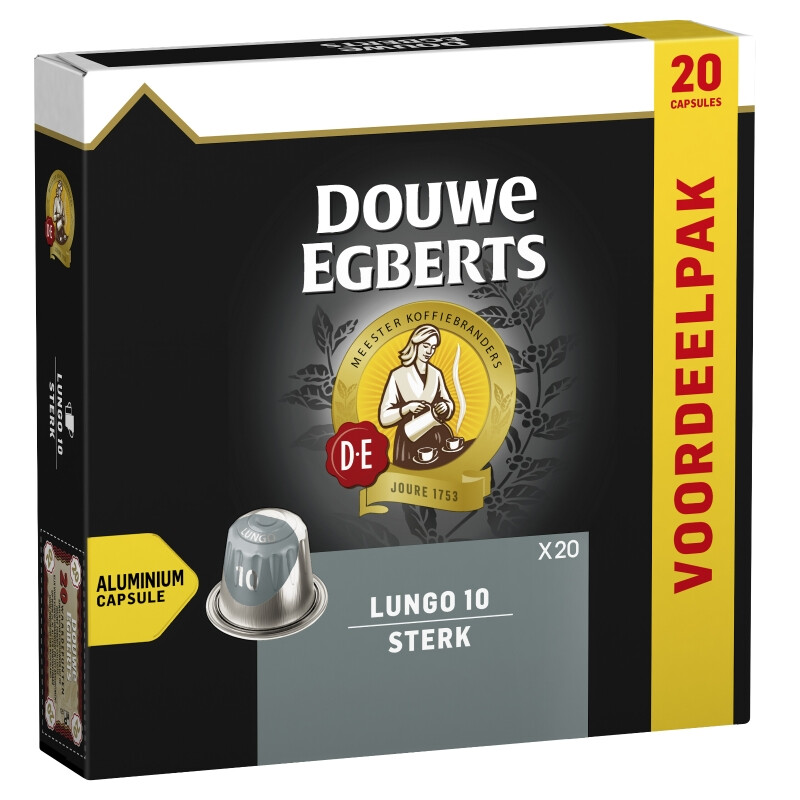 Douwe Egberts Lungo Fort Capsules de Café - 20 pcs 104 g