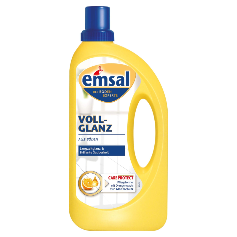 emsal Vollglanz Bodenreiniger 1 L Brillantglanz Orangenwachs Streifenfrei Schutz